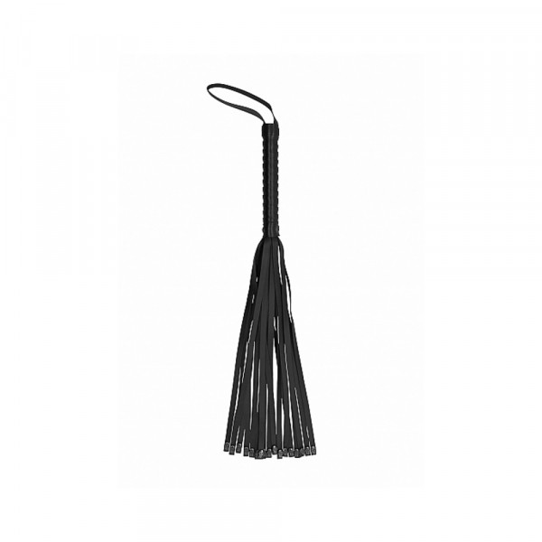 Ouch! Skulls & Bones Whip With Skulls - Black