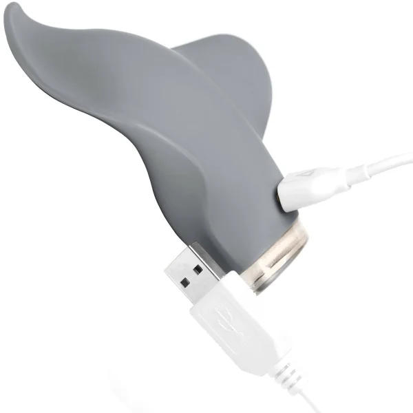 MIMIC + Plus Waterproof Rechargeable Silicone Vibrator By Clandestine Devices - Stealth Grey