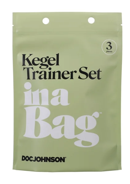 In A Bag 3 Piece Silicone Kegel Trainer Set By Doc Johnson