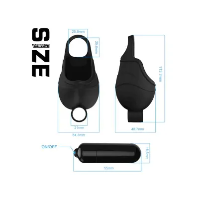 Testis Egg Massager Black