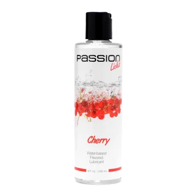 Passion Licks Cherry Water Based Flavored Lubricant 8 Fl Oz 236 ml