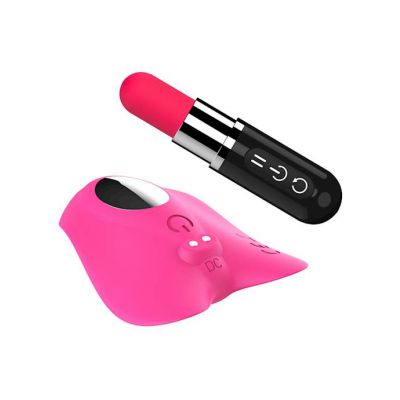 Ebby Lipstick Remote Control Wearable Vibrator Pink