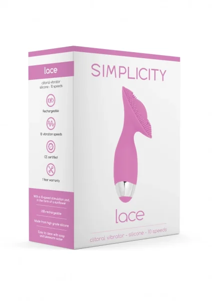 LACE G-Spot Clitoral Vibrator (Pink)