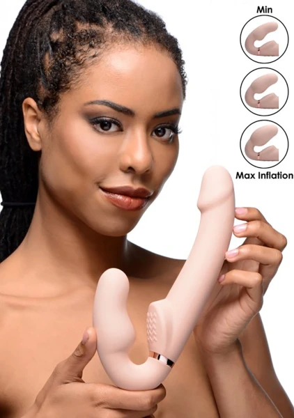 Evoke Ergo-Fit - Inflatable Vibrating Strapless Strap-On — image 11 of 12