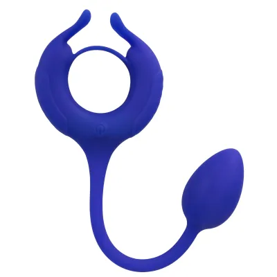 Admiral Plug and Play Weighted Cock Ring Blue