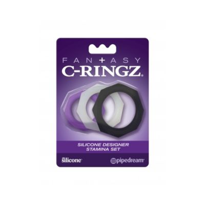 Fcr Fantasy C ringz Silicone Designer Stamina Set Purple
