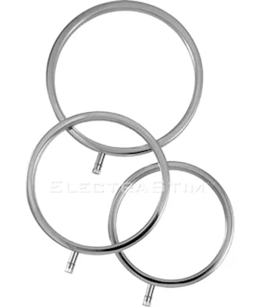 Solid Metal Scrotal Ring Set 3 Sizes - Silver — image 4 of 4