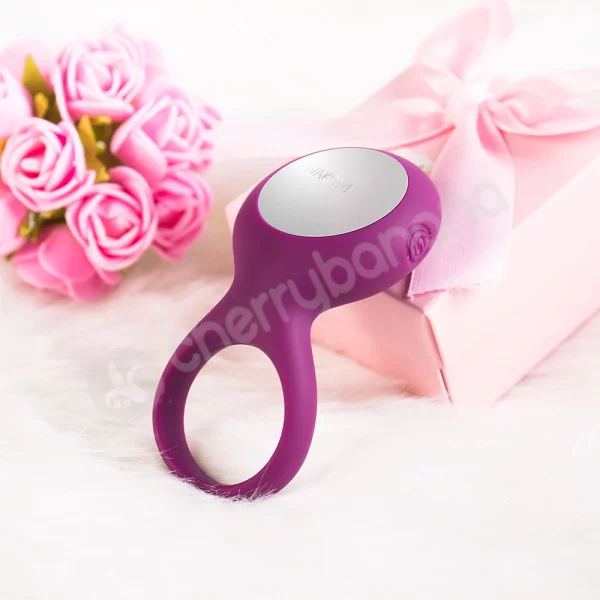 Svakom Tyler Purple Soft Silicone Vibrating Couples Cock Ring With Clitoral Stimulation