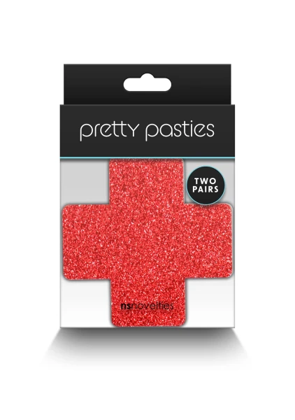 Pretty Pasties - Glitter Cross - 2 Pairs
