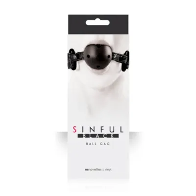 Sinful Black Ball Gag