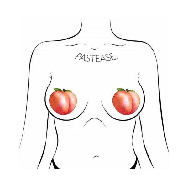 Pastease Peach: Fuzzy Sparkling Georgia Peaches Nipple Pasties