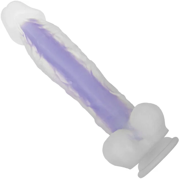 Evolved Luminous Stud Large Glow in the Dark Dildo, Dual-Density Silicone