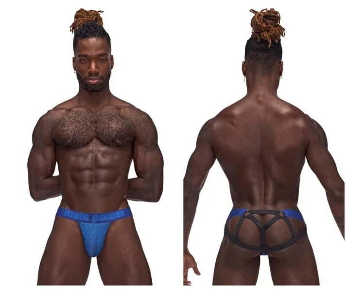 Sexagon Strappy Ring Jock - Small-medium - Royal