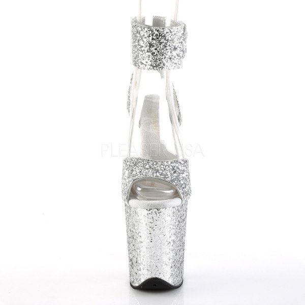 8 inches Heel, 4 inches PF Glitter Ankle Strap Sandal — image 6 of 25