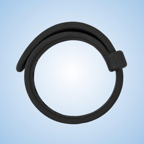 Velv'Or Rooster Jason Adjustable Hard Silicone Cock Ring - Black