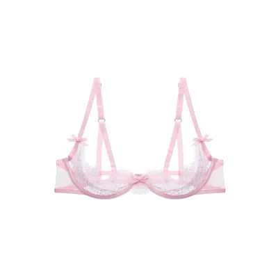 Dita Von Teese Von Follies Seduca Quarter Cup Pink Underwire Bra