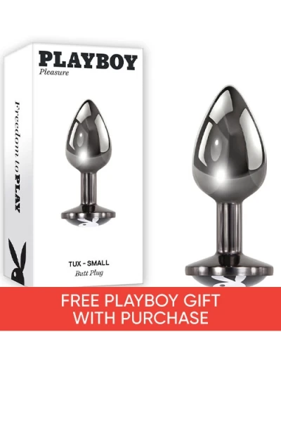 Playboy Small Tux 2.9" Metal Butt Plug