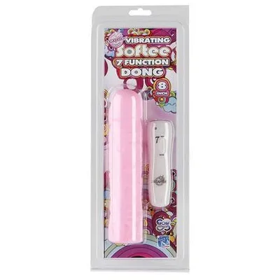 Softee 7 Function Dong 8 Inch Cotton Candy