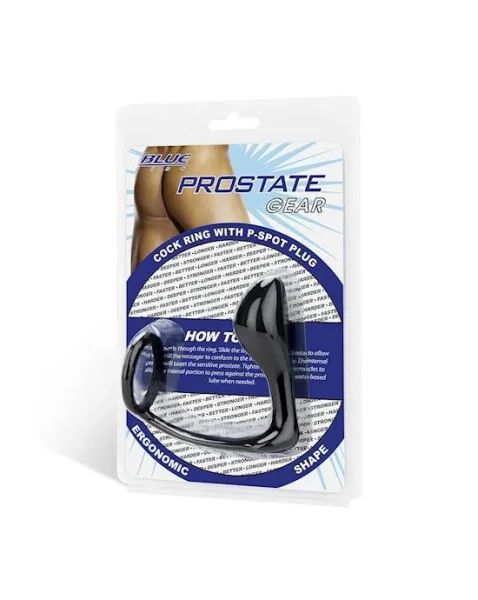 Cock Ring with P-Spot Plug