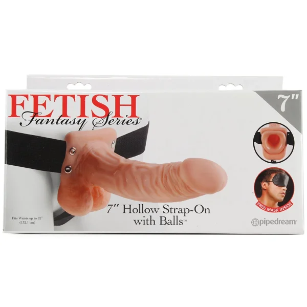 Fetish Fantasy 7 Inch Hollow Strap-On with Balls