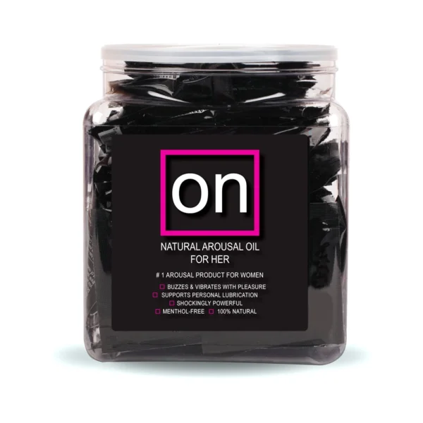 On Natural Arousal Oil For Her 0.01 Fl Oz Ampoule Fishbowl (75 Ampoules)