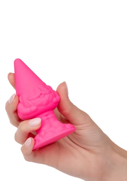 Naughty Bits Anal Gnome Silicone Butt Plug By CalExotics - Pink