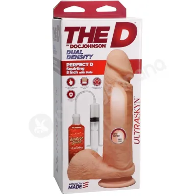 The D Perfect D Squirting 8 Realistic Dildo With Splooge Juice