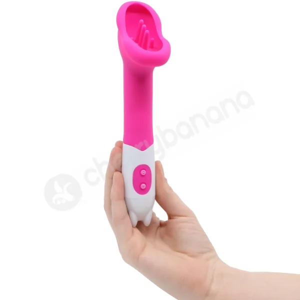 Cherry Banana Pink 10 Speed Fluttering Vulva Vibrator