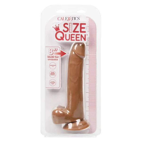 Size Queen 8 inch-20.25 Cm - Brown