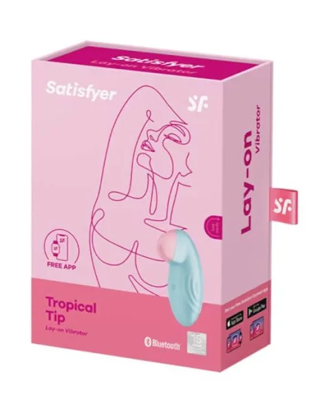 Satisfyer Tropical Tip With Connect App Compatibility - Light Blue
