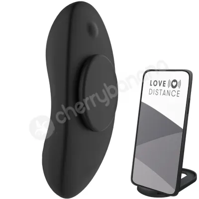 Love Distance Mag Black Magnetic App Controlled Panty Vibe