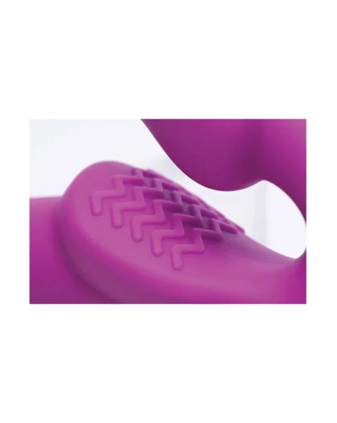 Vibrating Strapless Silicone Strap-on Dildo - Pink - 9.5 Inch