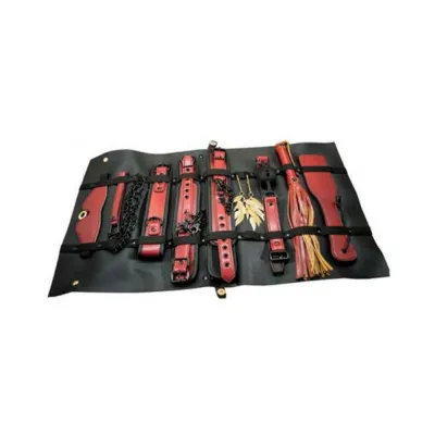 The Traveler Restraint Bondage Play Kit Red 10 Pcs