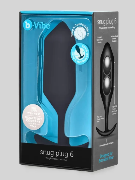 B-Vibe Snug Plug 6 - 6.3" Weighted Butt Plug