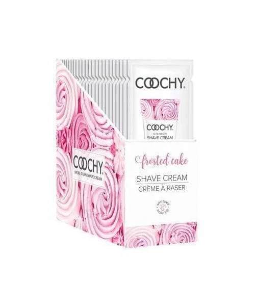 Coochy Shave Cream - Frosted Cake - 15 ml Foils 24 Count Display