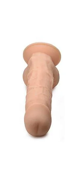 Fleshstixxx Silicone 8.5 Inch Silicone Dildo With  Balls - Vanilla