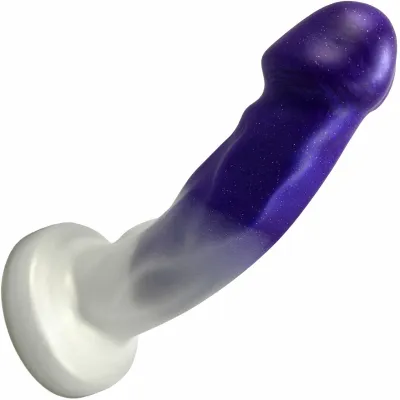 Splendid Dual Density Silicone Dildo By Uberrime Medium Pearl Orchid