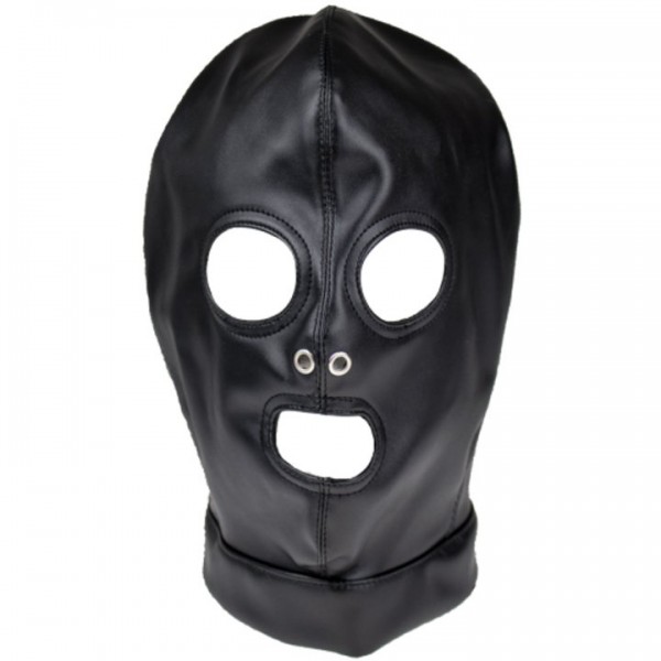 Bondara Black Open Mouth and Eyes Hood