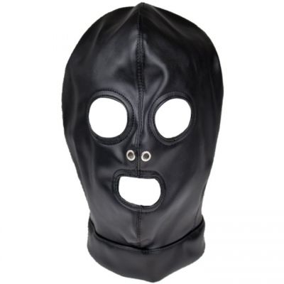 Bondara Black Open Mouth and Eyes Hood