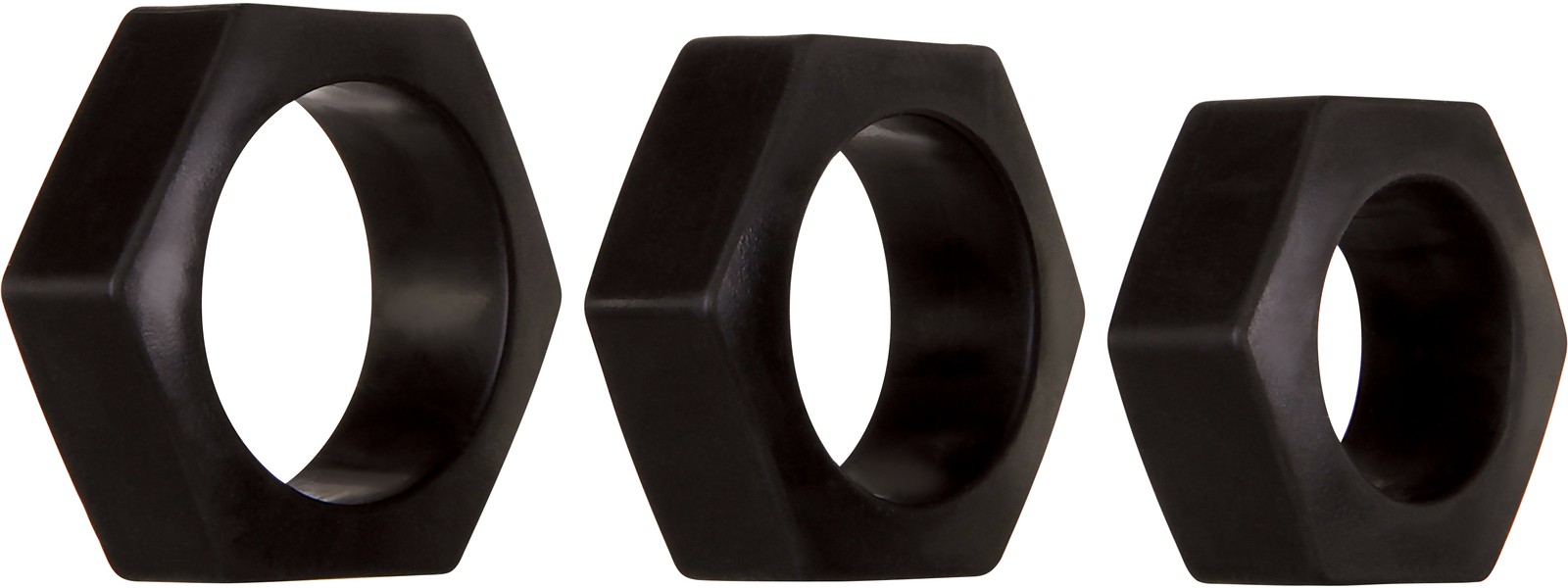 Lug Nuts Cock Rings Set x3