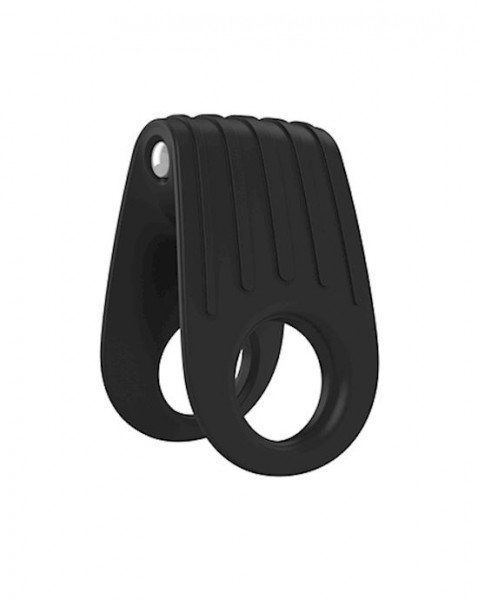 OVO B12 - White Chrome Silicone Cock Ring