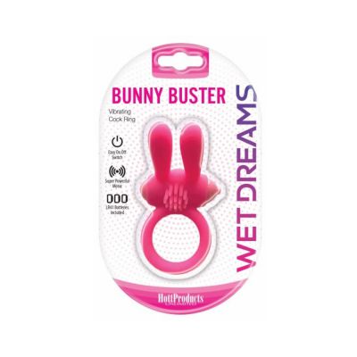 Wet Dreams Bunny Buster Cock Ring With Turbo Motor Pink