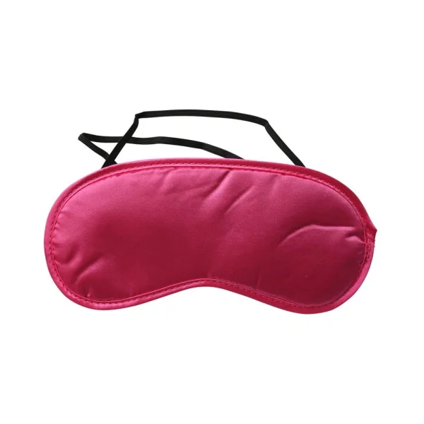 Sex & Mischief Satin Hot Pink Blindfold — image 4 of 9