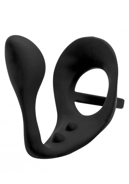 Excursion Silicone Triple Stim Anal Plug with Cock and Ball Ring — image 15 of 17