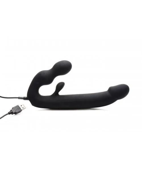 Tri-Volver Rechargeable Strapless Strap On Black — image 7 of 8