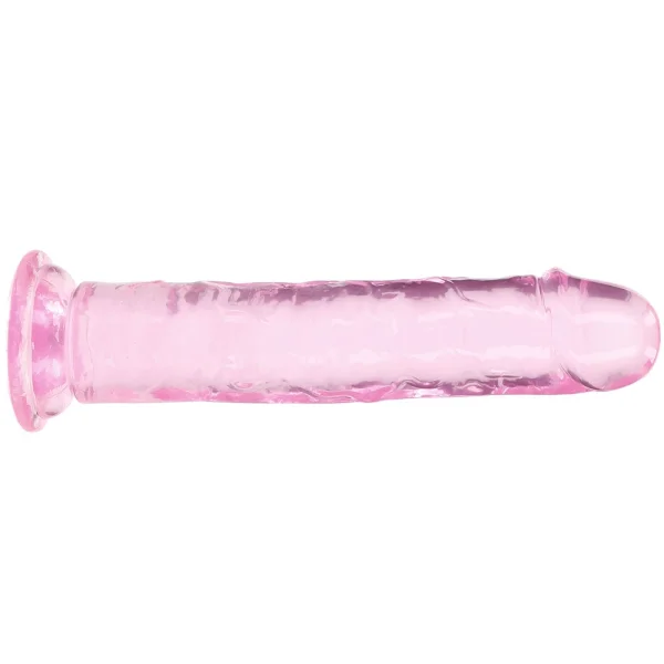 RealRock Crystal Clear Jelly 8 Inch Dildo