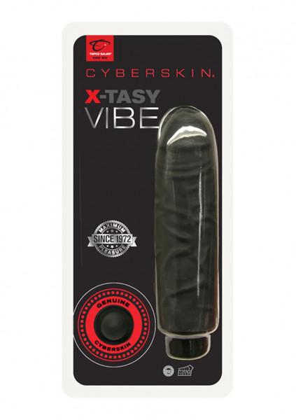 X-Tasy Vibe - Soft Black - Realistic Vibrating Cocks