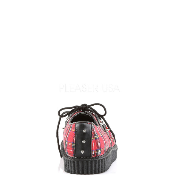 1 inches PF D-Ring Lace-Up Creeper w/Spikes & Piping Detail — image 4 of 4