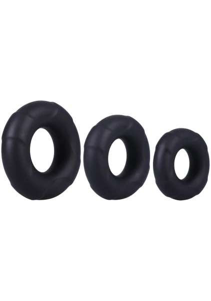 In A Bag Silicone 3 Piece C-Ring Set By Doc Johnson