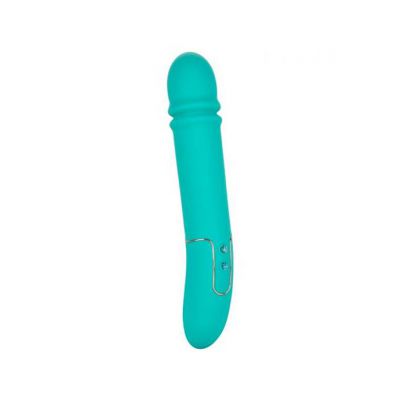 Shameless Flirt Thrusting Vibrator Blue 10 Inch